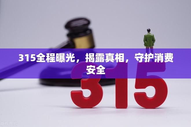 315全程曝光，揭露真相，守護(hù)消費(fèi)安全