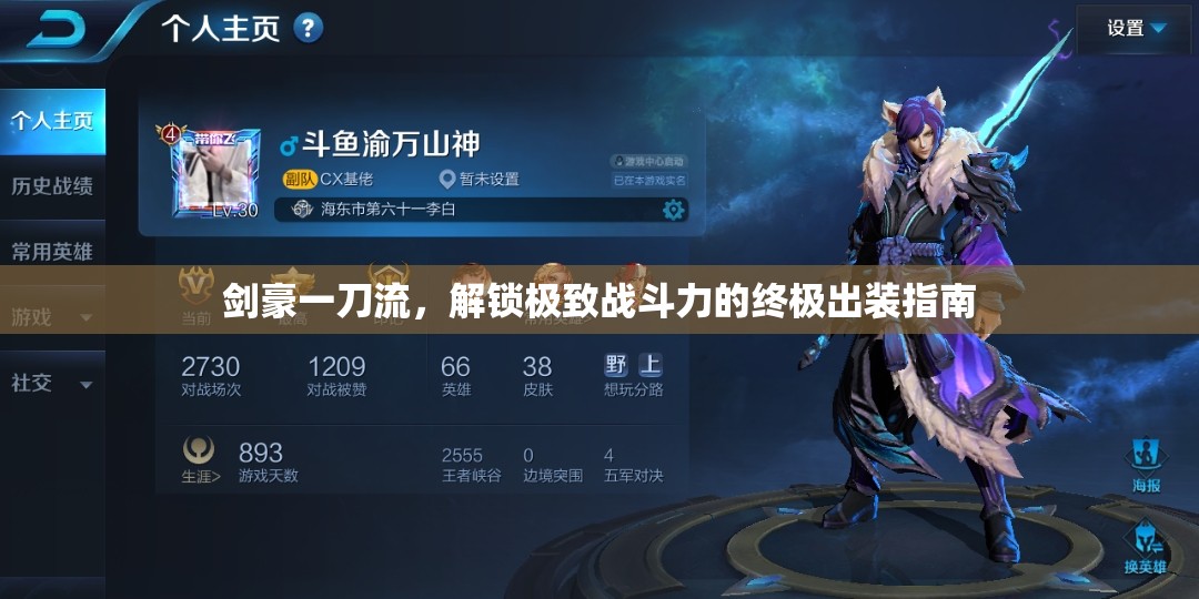 劍豪一刀流，解鎖極致戰(zhàn)斗力的終極出裝指南