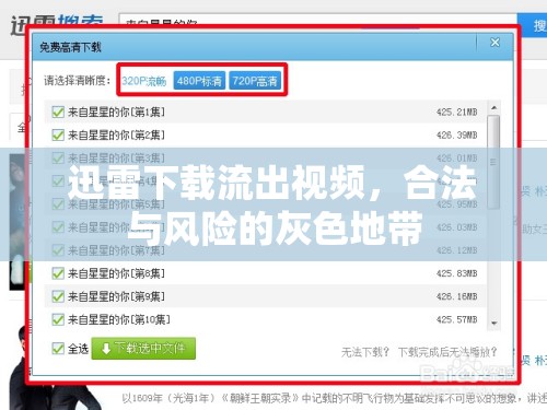 迅雷下載流出視頻，合法與風(fēng)險(xiǎn)的灰色地帶