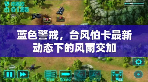 藍(lán)色警戒，臺(tái)風(fēng)怕卡最新動(dòng)態(tài)下的風(fēng)雨交加