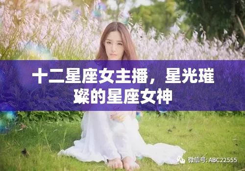 十二星座女主播，星光璀璨的星座女神