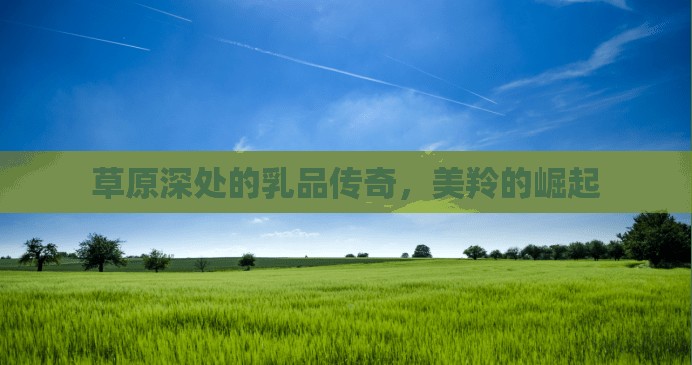 草原深處的乳品傳奇，美羚的崛起