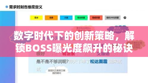 數(shù)字時(shí)代下的創(chuàng)新策略，解鎖BOSS曝光度飆升的秘訣