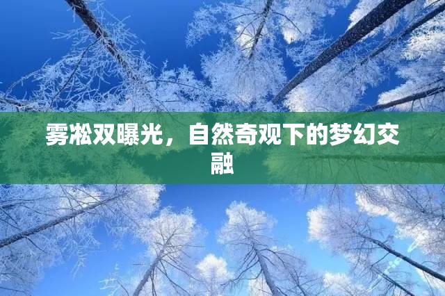 霧凇雙曝光，自然奇觀下的夢幻交融
