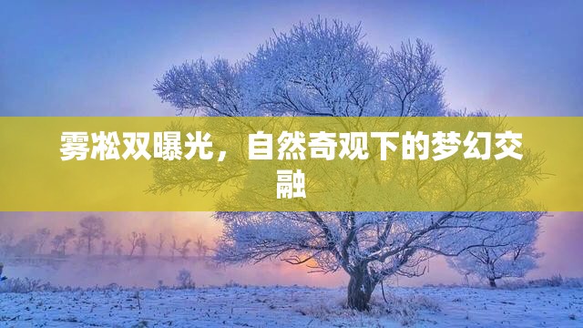 霧凇雙曝光，自然奇觀下的夢幻交融