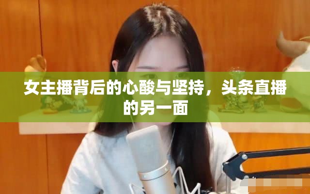 女主播背后的心酸與堅持，頭條直播的另一面