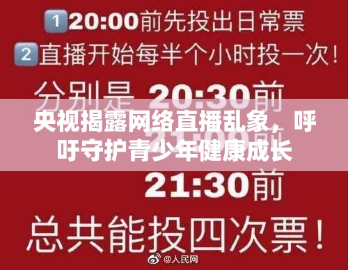 央視揭露網(wǎng)絡(luò)直播亂象，呼吁守護(hù)青少年健康成長