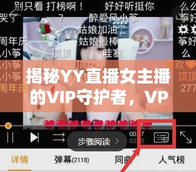 揭秘YY直播女主播的VIP守護者，VP的幕后故事