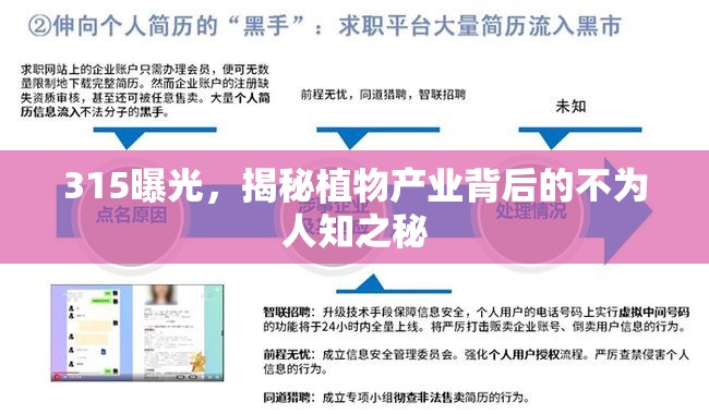 315曝光，揭秘植物產(chǎn)業(yè)背后的不為人知之秘
