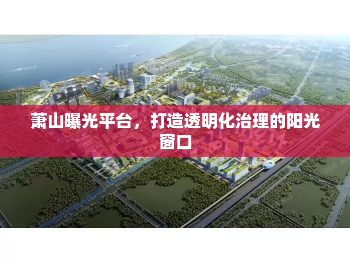 蕭山曝光平臺，打造透明化治理的陽光窗口