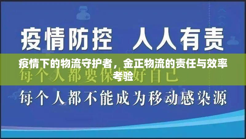 疫情下的物流守護(hù)者，金正物流的責(zé)任與效率考驗(yàn)