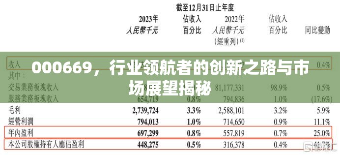000669，行業(yè)領(lǐng)航者的創(chuàng)新之路與市場展望揭秘