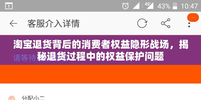 淘寶退貨背后的消費者權(quán)益隱形戰(zhàn)場，揭秘退貨過程中的權(quán)益保護問題