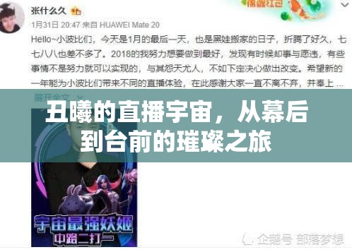 丑曦的直播宇宙，從幕后到臺(tái)前的璀璨之旅