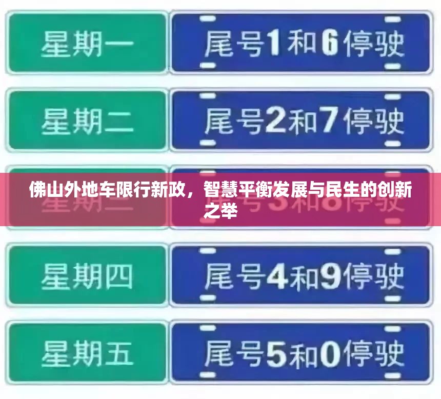 佛山外地車限行新政，智慧平衡發(fā)展與民生的創(chuàng)新之舉