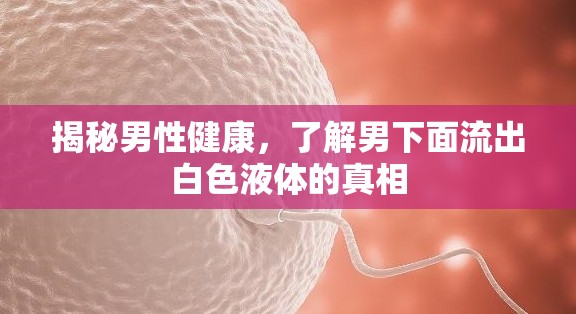 揭秘男性健康，了解男下面流出白色液體的真相