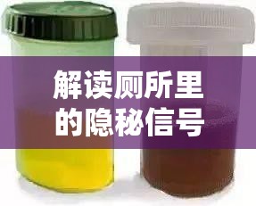 解讀廁所里的隱秘信號，褐紅色尿液的健康警鐘