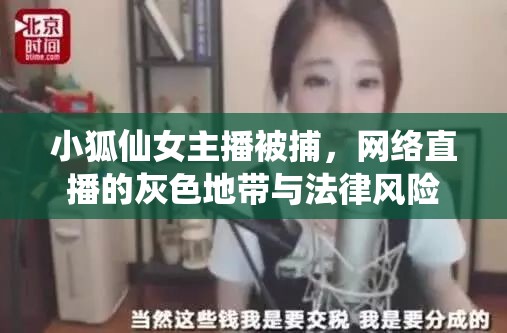小狐仙女主播被捕，網(wǎng)絡(luò)直播的灰色地帶與法律風(fēng)險