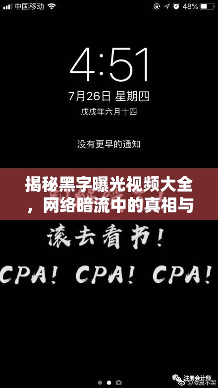 揭秘黑字曝光視頻大全，網(wǎng)絡(luò)暗流中的真相與警示