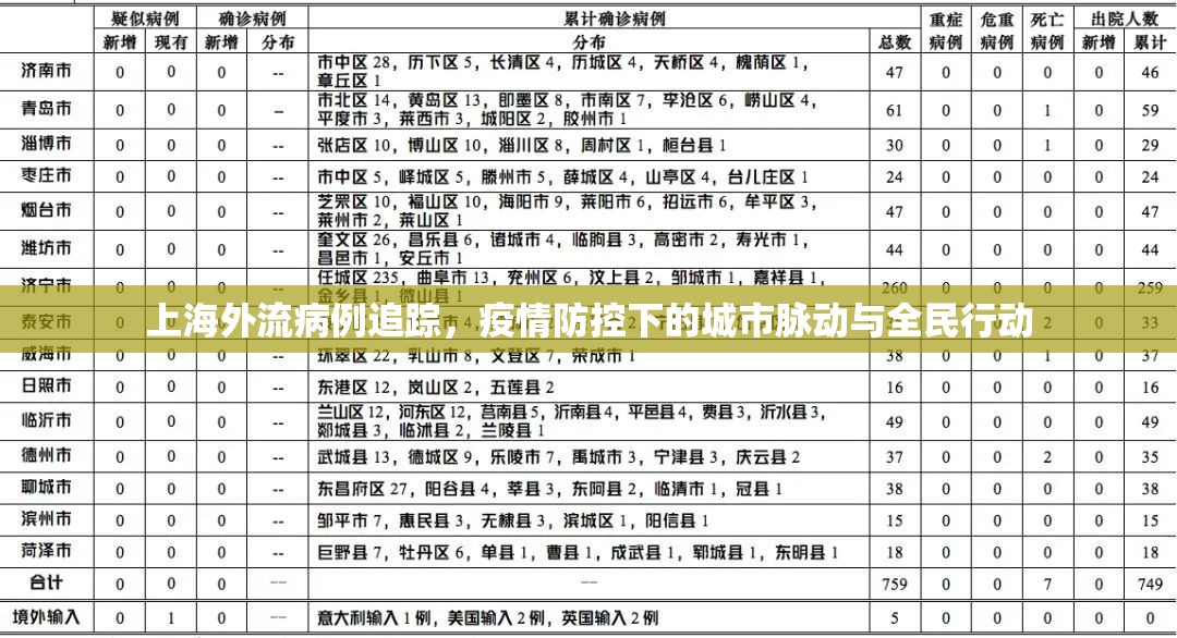 上海外流病例追蹤，疫情防控下的城市脈動與全民行動