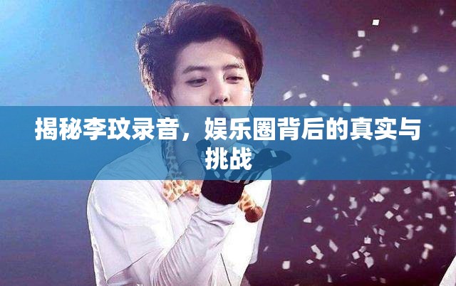 揭秘李玟錄音，娛樂(lè)圈背后的真實(shí)與挑戰(zhàn)