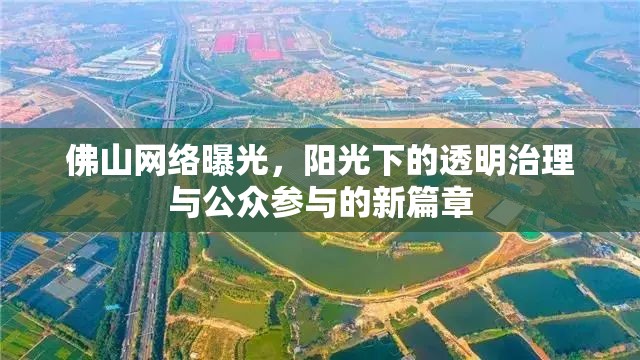 佛山網(wǎng)絡(luò)曝光，陽光下的透明治理與公眾參與的新篇章