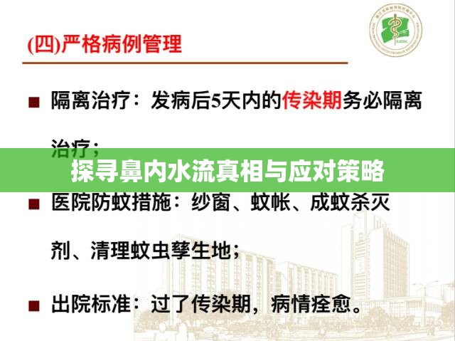 探尋鼻內(nèi)水流真相與應(yīng)對策略