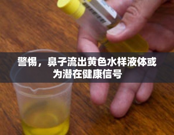 警惕，鼻子流出黃色水樣液體或?yàn)闈撛诮】敌盘? class=