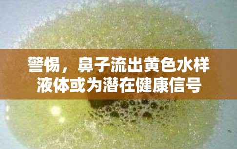 警惕，鼻子流出黃色水樣液體或?yàn)闈撛诮】敌盘? class=