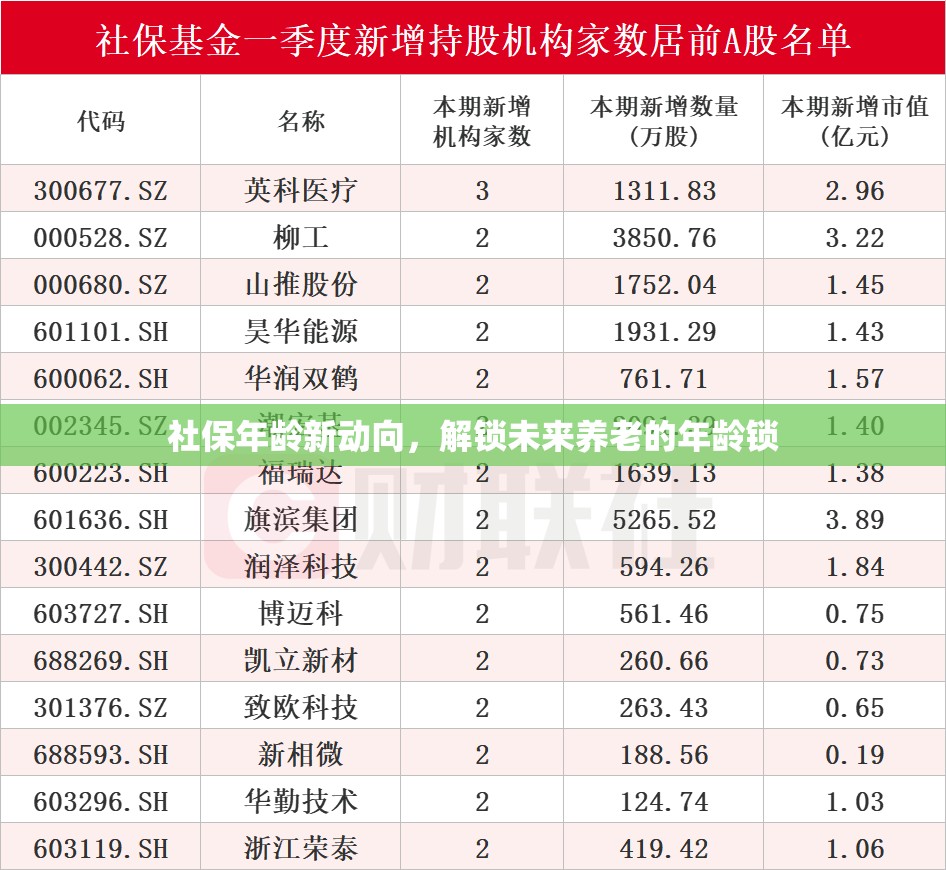 社保年齡新動向，解鎖未來養(yǎng)老的年齡鎖