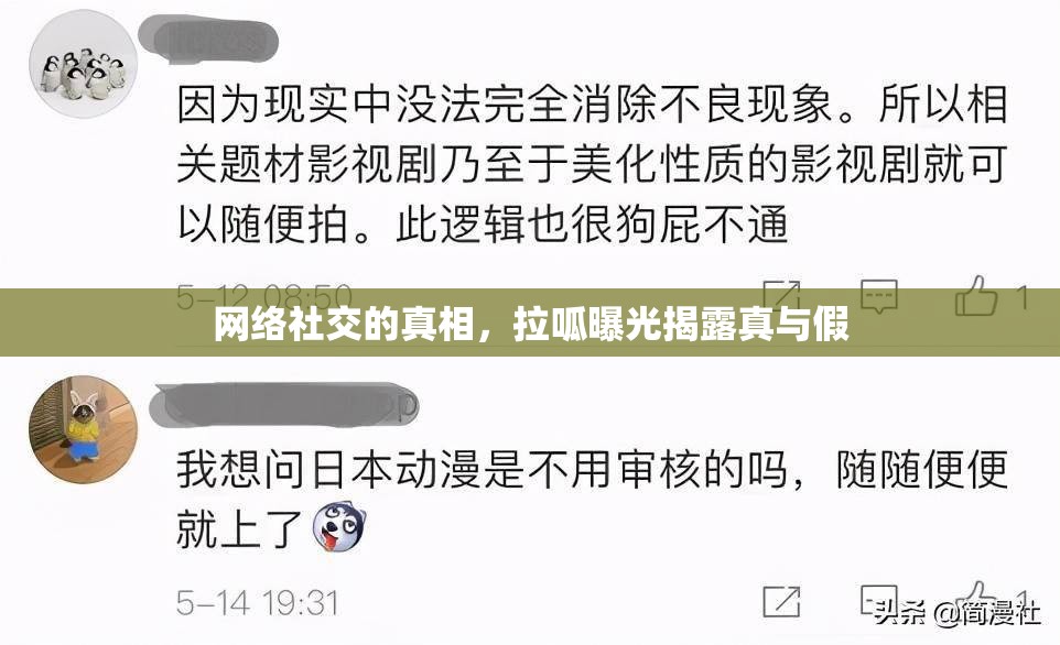 網(wǎng)絡(luò)社交的真相，拉呱曝光揭露真與假