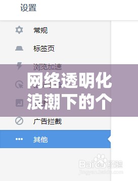 網(wǎng)絡(luò)透明化浪潮下的個(gè)人隱私邊界，大輝的深度揭秘