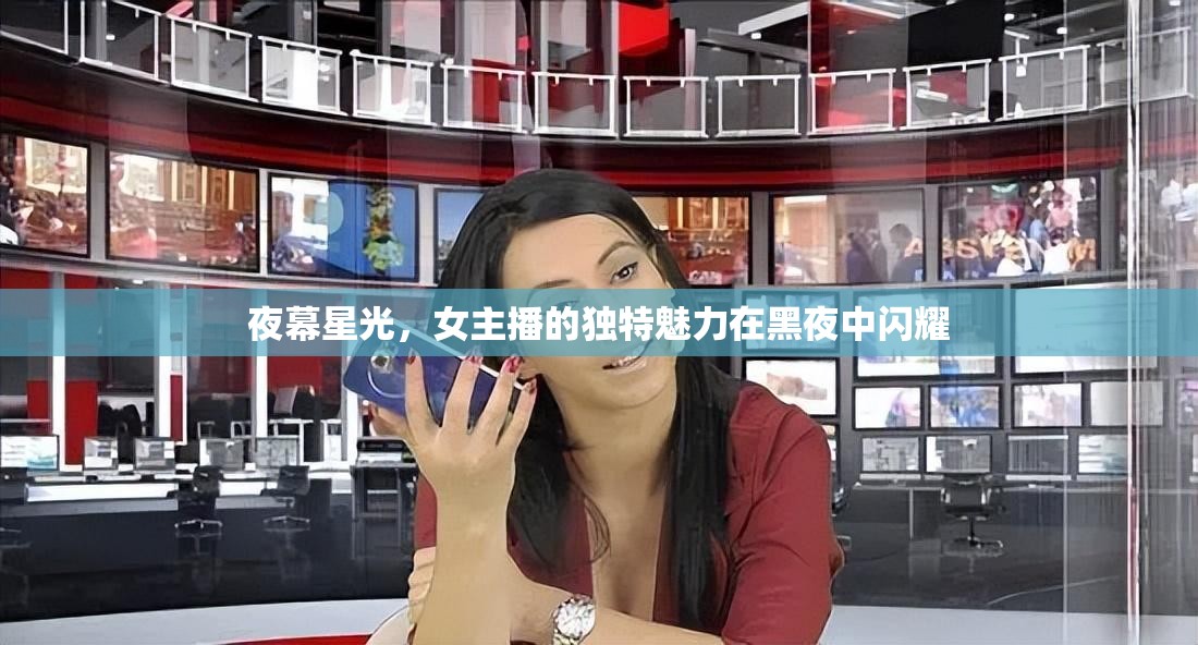 夜幕星光，女主播的獨特魅力在黑夜中閃耀