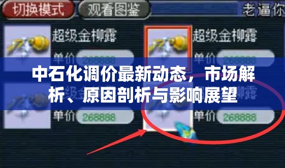 中石化調(diào)價(jià)最新動(dòng)態(tài)，市場(chǎng)解析、原因剖析與影響展望
