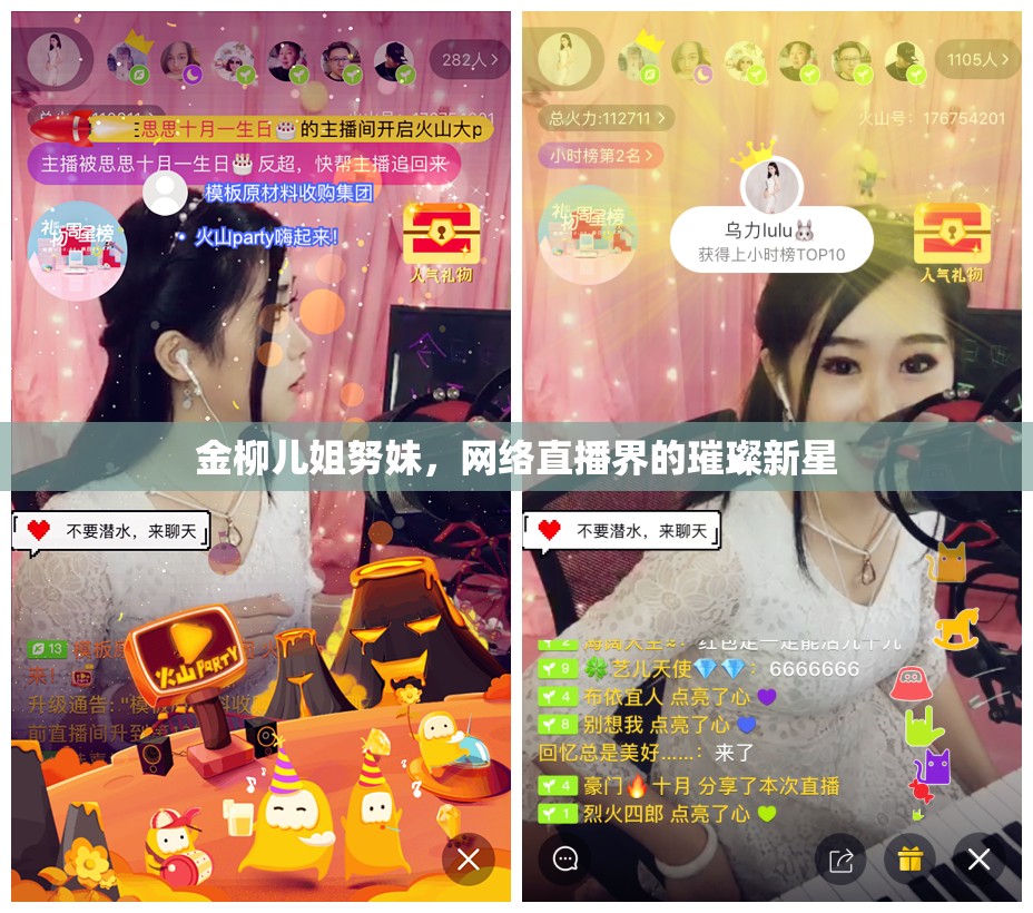 金柳兒姐努妹，網(wǎng)絡(luò)直播界的璀璨新星