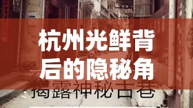 杭州光鮮背后的隱秘角落，新聞揭秘城市另一面