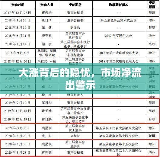 大漲背后的隱憂，市場凈流出警示