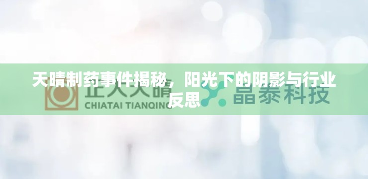 天晴制藥事件揭秘，陽(yáng)光下的陰影與行業(yè)反思