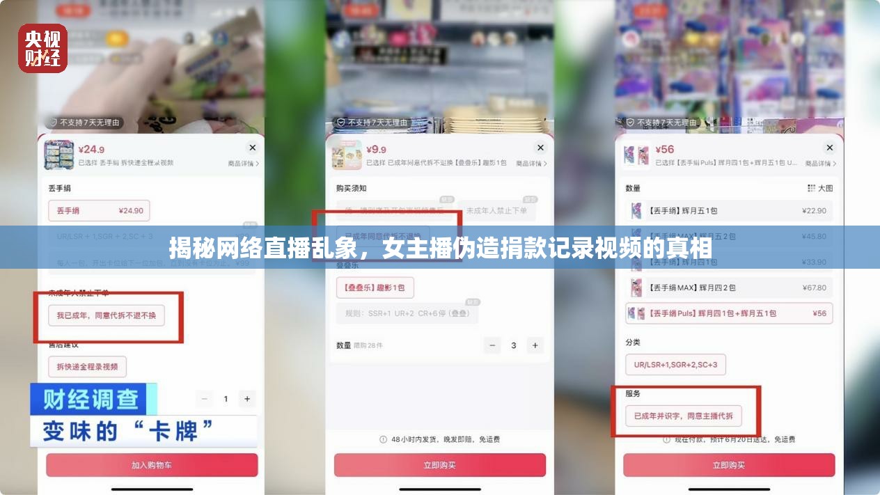 揭秘網(wǎng)絡(luò)直播亂象，女主播偽造捐款記錄視頻的真相