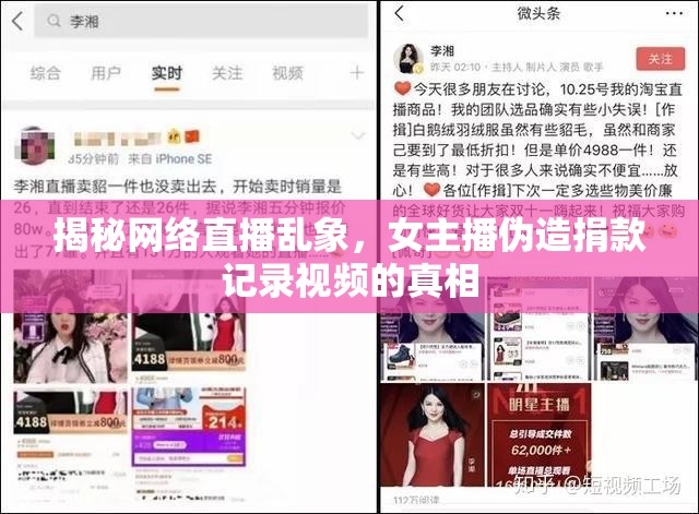 揭秘網(wǎng)絡(luò)直播亂象，女主播偽造捐款記錄視頻的真相