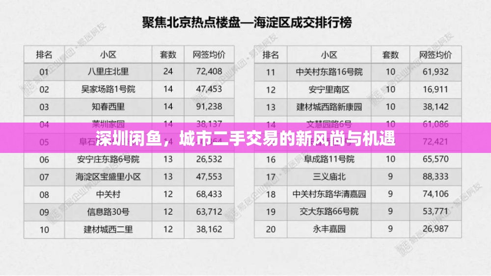 深圳閑魚，城市二手交易的新風(fēng)尚與機(jī)遇