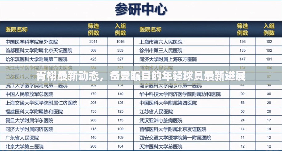 胥栩最新動態(tài)，備受矚目的年輕球員最新進展