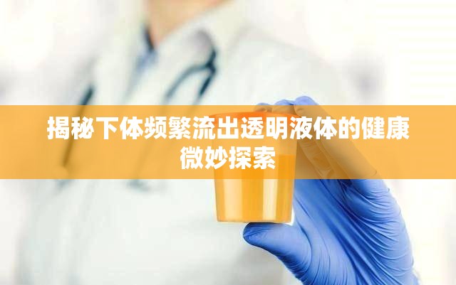 揭秘下體頻繁流出透明液體的健康微妙探索