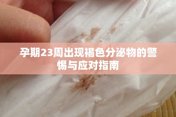 孕期23周出現(xiàn)褐色分泌物的警惕與應(yīng)對(duì)指南
