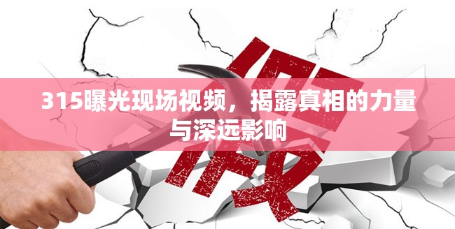 315曝光現(xiàn)場視頻，揭露真相的力量與深遠(yuǎn)影響