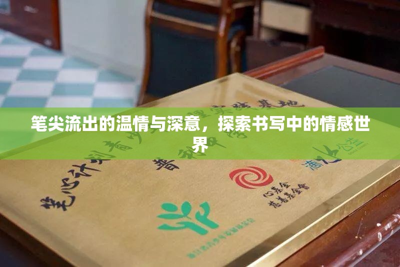 筆尖流出的溫情與深意，探索書寫中的情感世界