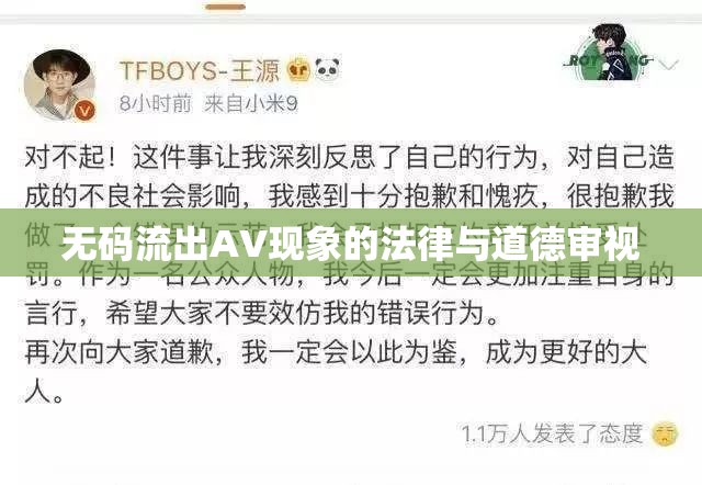無碼流出AV現(xiàn)象的法律與道德審視