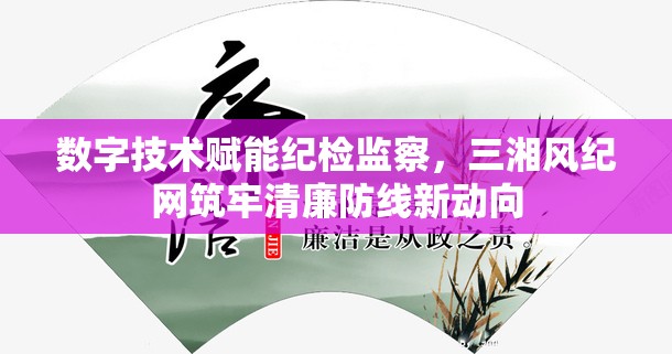 數(shù)字技術賦能紀檢監(jiān)察，三湘風紀網(wǎng)筑牢清廉防線新動向