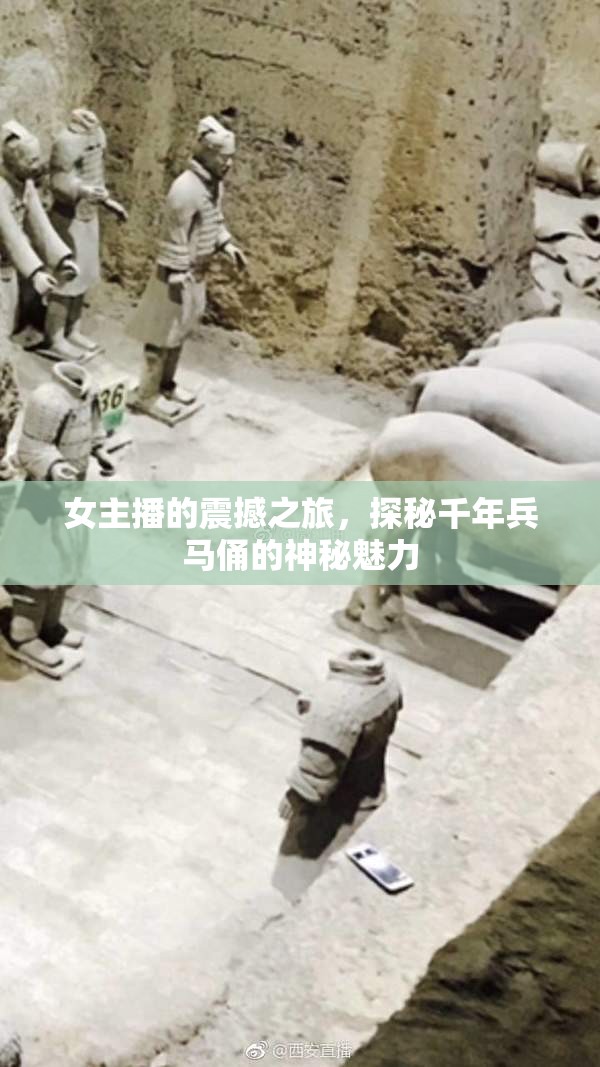 女主播的震撼之旅，探秘千年兵馬俑的神秘魅力