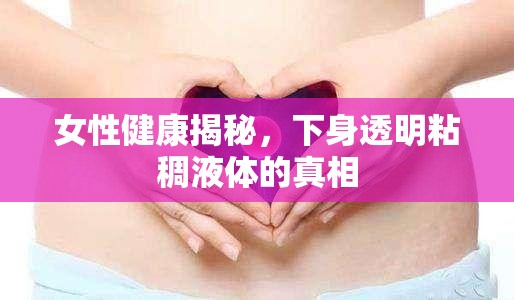 女性健康揭秘，下身透明粘稠液體的真相